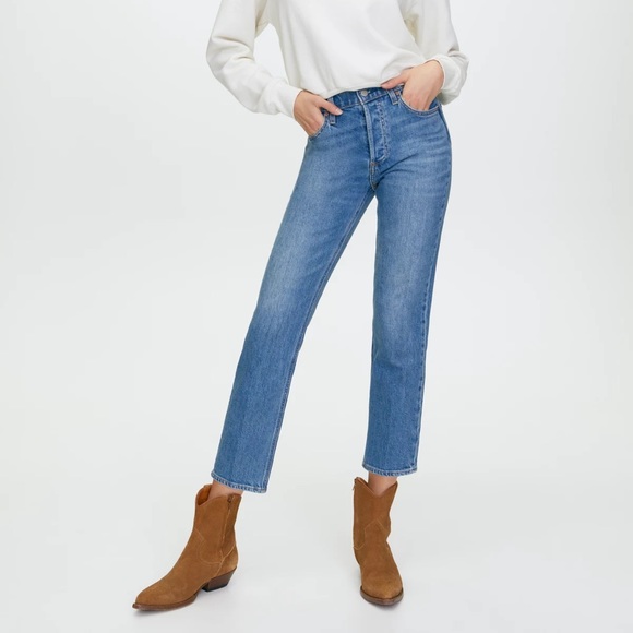 Aritzia Denim - Aritzia Denim Forum Arlo High Rise Straight Jean Size 24